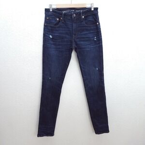 American Eagle Slim Taper Jeans Next Level Airflex Stretch Dark Wash 32 x 34